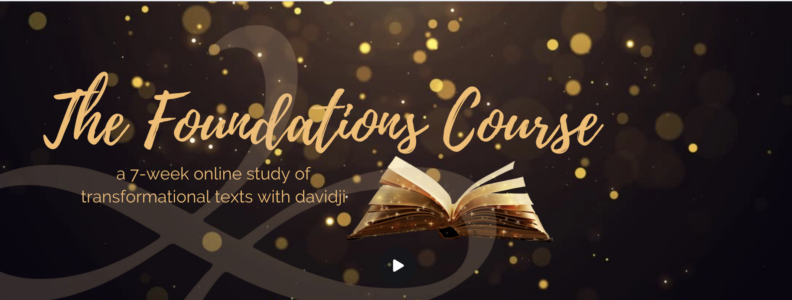 banner for foundations course with davidji